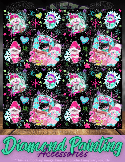 "Colorful Snowman Pattern" by ©Sheena Pike Premium Accessories for Diamond Painting