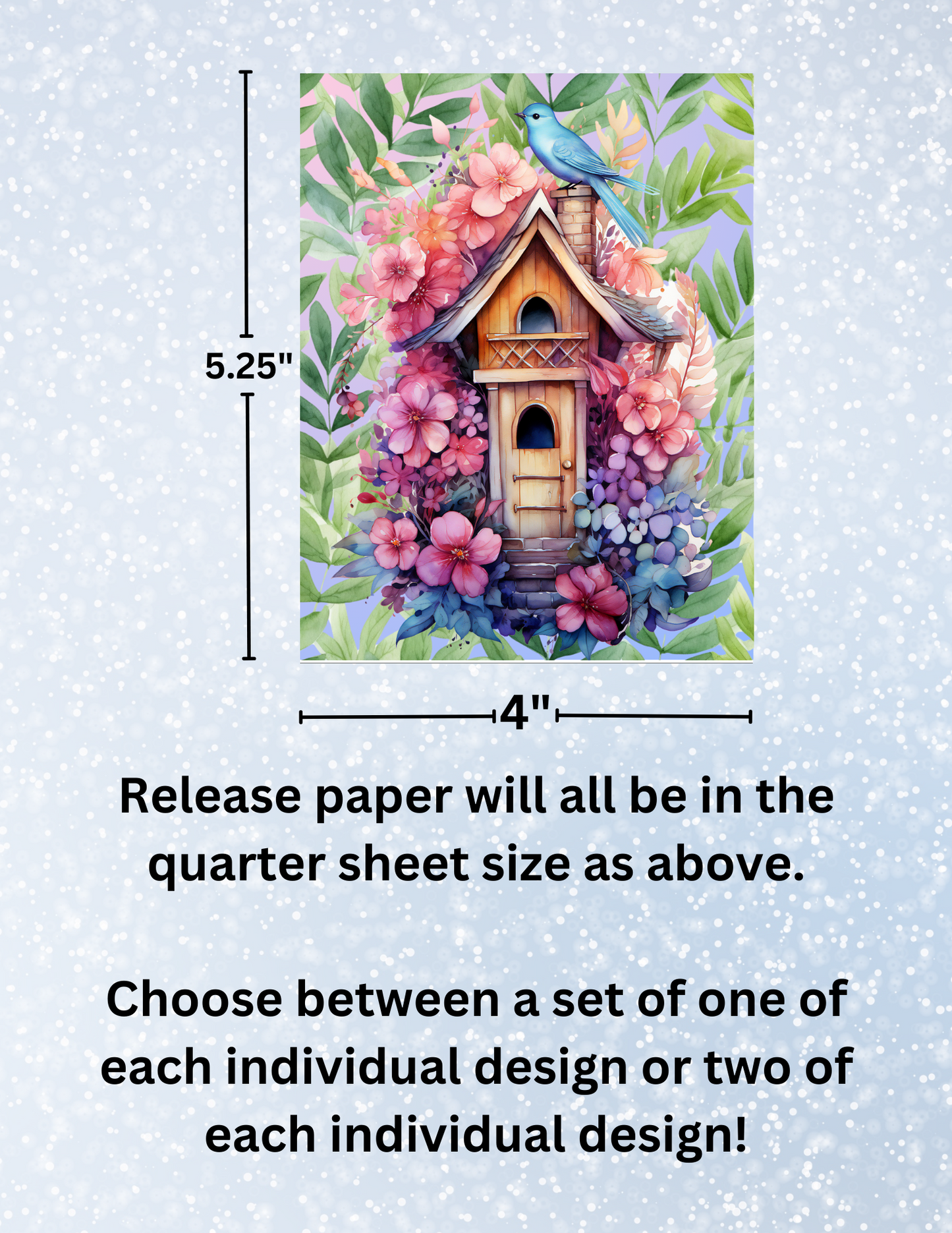 "Birdhouses" Premium Diamond Painting Release Papers