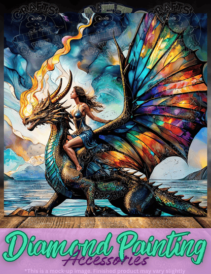 "Her Dragon" by ©Peggy Collins Premium Accessories for Diamond Painting