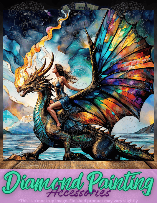 "Her Dragon" by ©Peggy Collins Premium Accessories for Diamond Painting