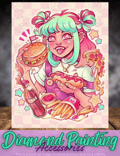 "Fast Food Lover" by ©Mrs Butter D Premium Accessories for Diamond Painting