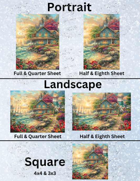 "Sunrise" by ©Chuck Pinson Premium Decorative Release Papers for Diamond Painting