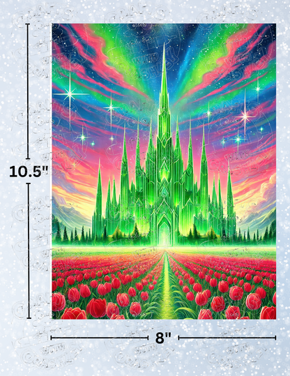 "Emerald Castle" by ©Cocomarshmallow Decorative Diamond Painting Release Papers