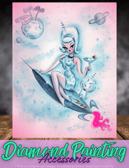 "Destination Palm Springs" by ©Miss Fluff Premium Accessories for Diamond Painting