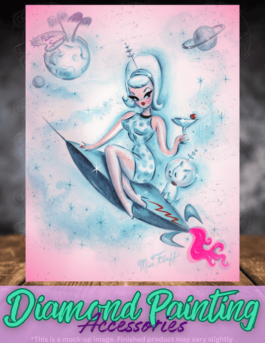 "Destination Palm Springs" by ©Miss Fluff Premium Accessories for Diamond Painting