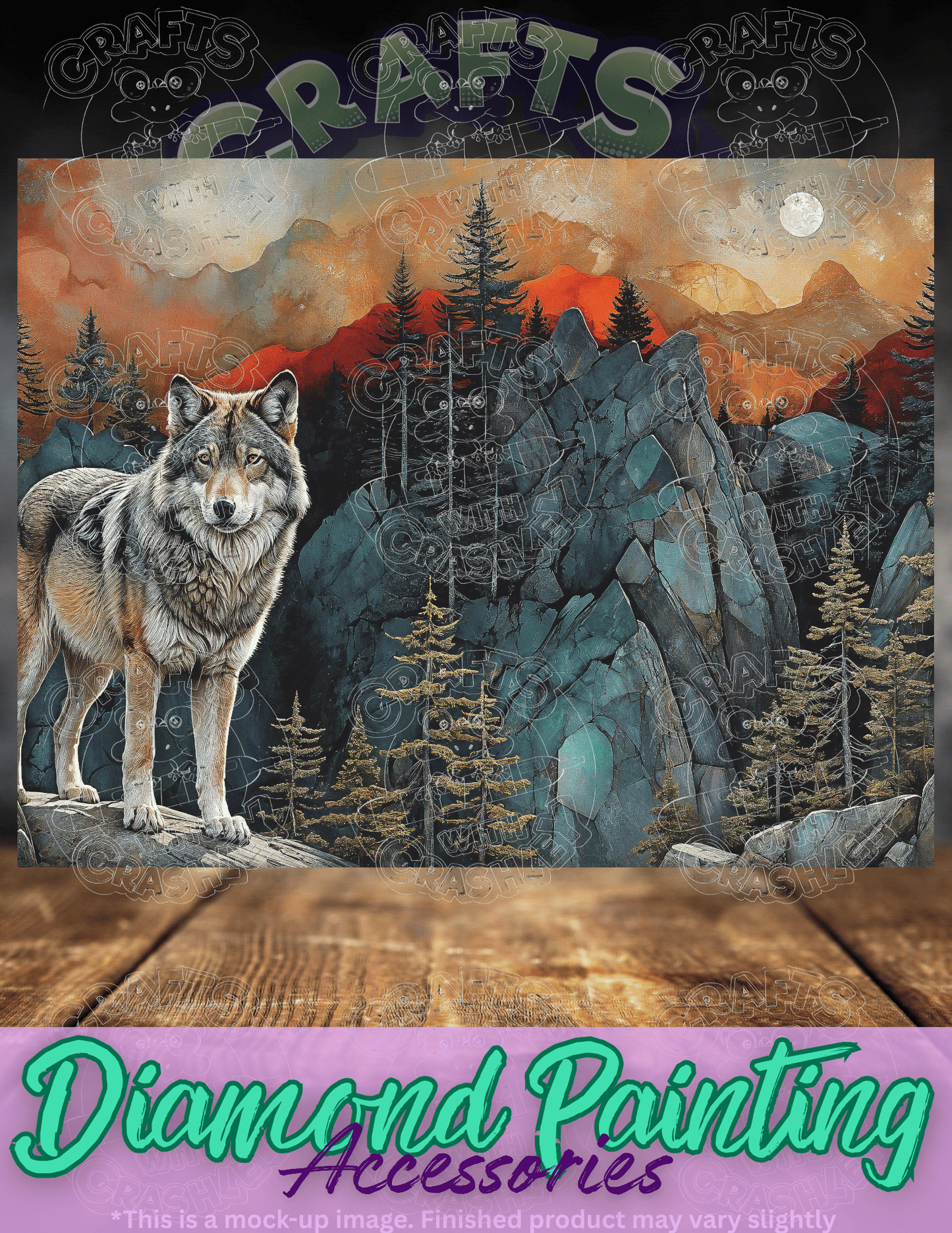"The Way of the Wolf" by ©Peggy Collins Premium Accessories for Diamond Painting