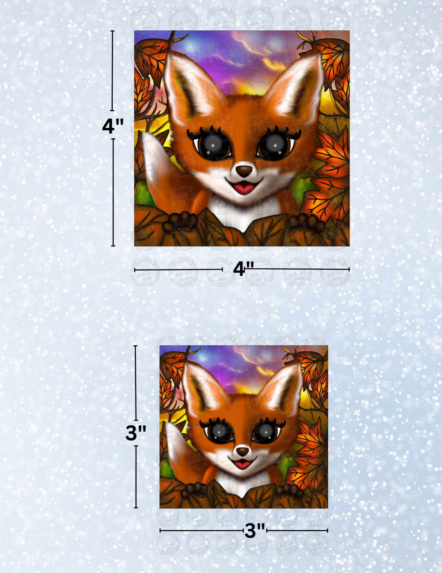 "Autumn Fox" by Emma Casey Decorative Diamond Painting Release Papers