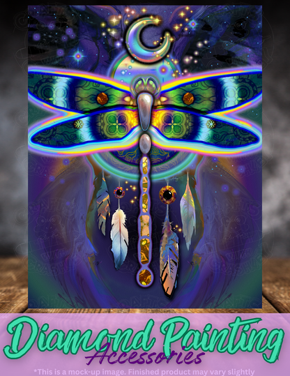"Aura of the Dragonfly" by ©T.S. Larking Premium Accessories for Diamond Painting