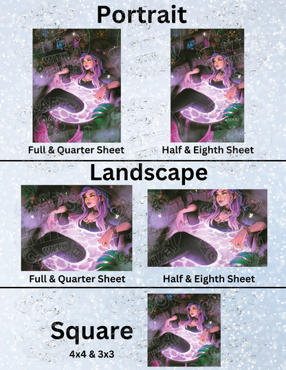 "Cauldron of Mer" by ©Ivy Dolamore Premium Decorative Release Papers for Diamond Painting