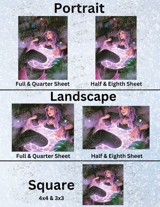 "Cauldron of Mer" by ©Ivy Dolamore Premium Decorative Release Papers for Diamond Painting