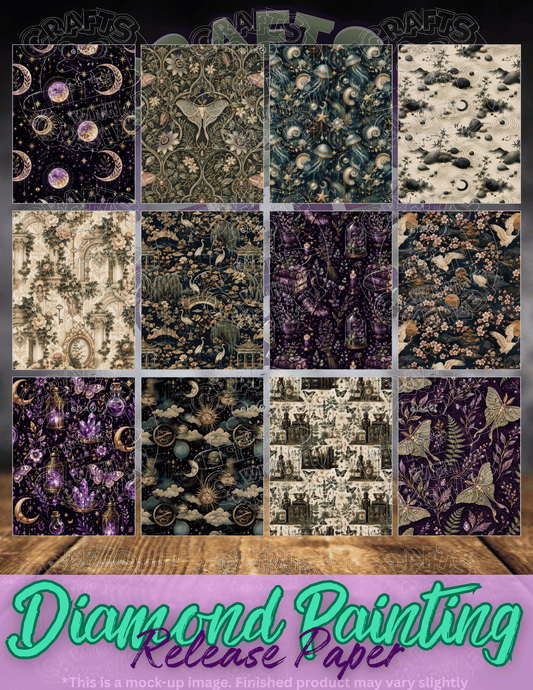 Twilight Witch Combo Pack Premium Release Paper for Diamond Painting