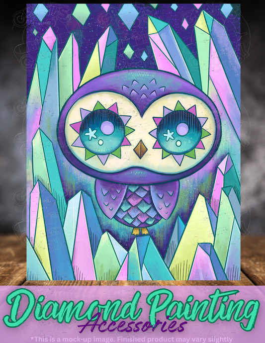 "Crystal Crypto Owl" by ©Jeremiah Ketner Premium Accessories for Diamond Painting