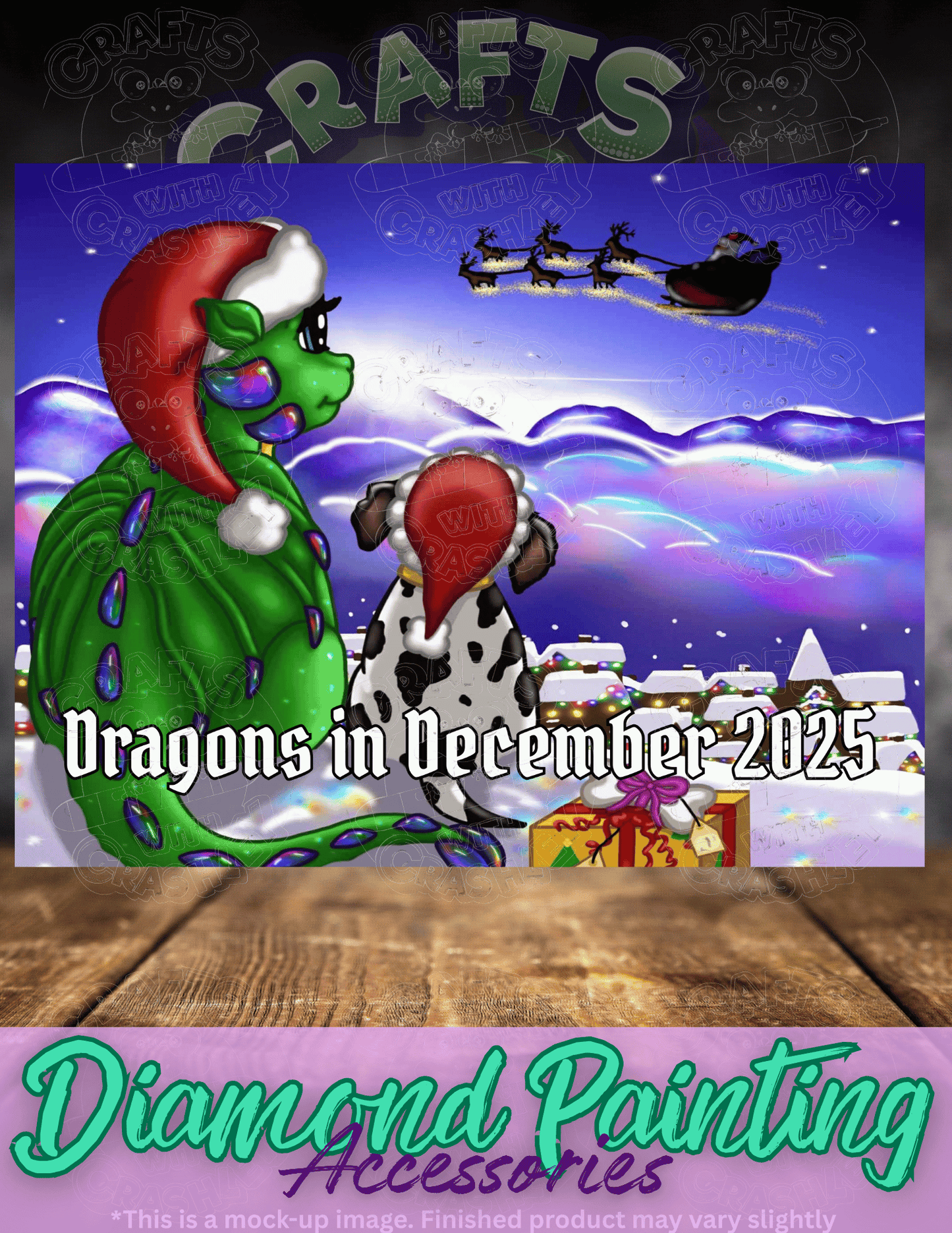 "Dragons in December 2025" by ©Emma Casey Premium Accessories for Diamond Painting