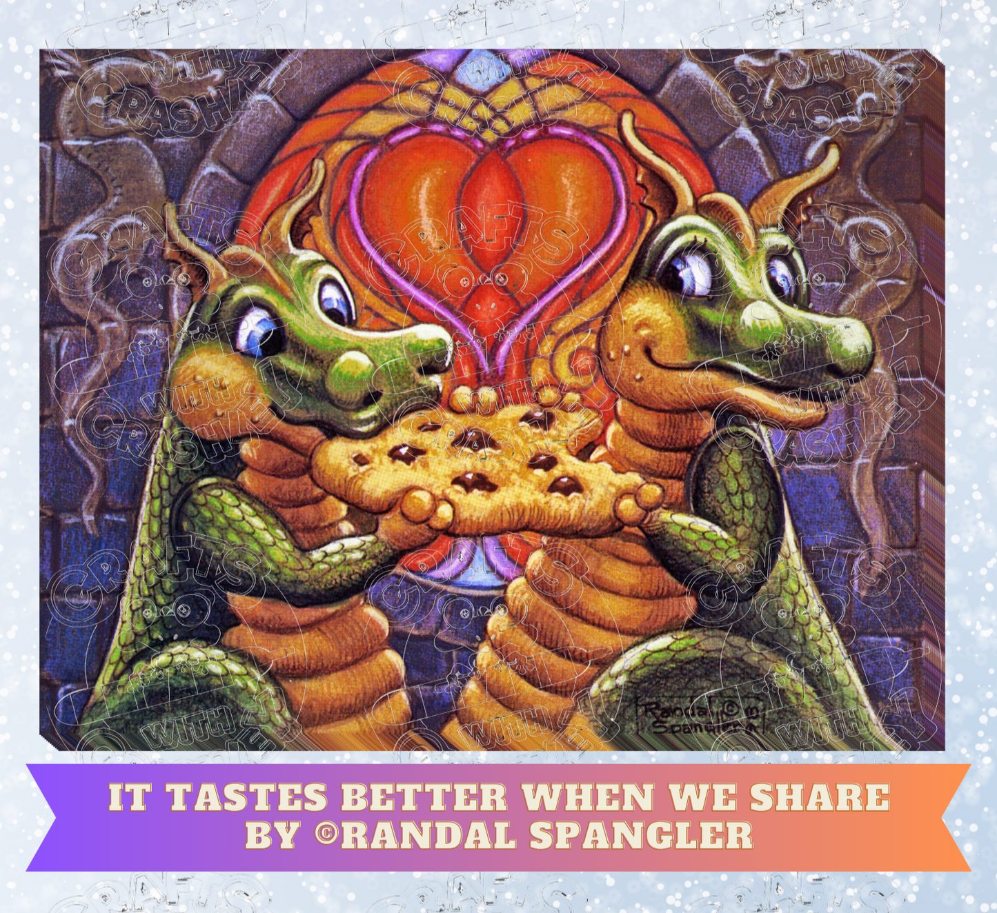 "It Tastes Better When We Share" by ©Randal Spangler Premium Decorative Release Papers for Diamond Painting