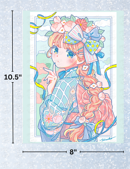 "Nenga" by ©Hiroko Hashimoto Decorative Diamond Painting Release Papers