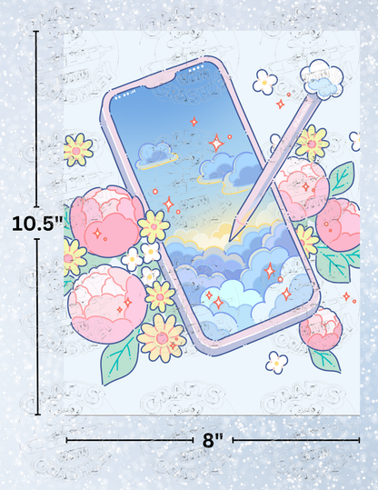 "Drawing" by ©Hiroko Hashimoto Decorative Diamond Painting Release Papers