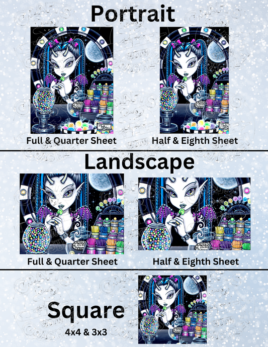 "Sugar" by ©Myka Jelina Premium Decorative Release Papers for Diamond Painting