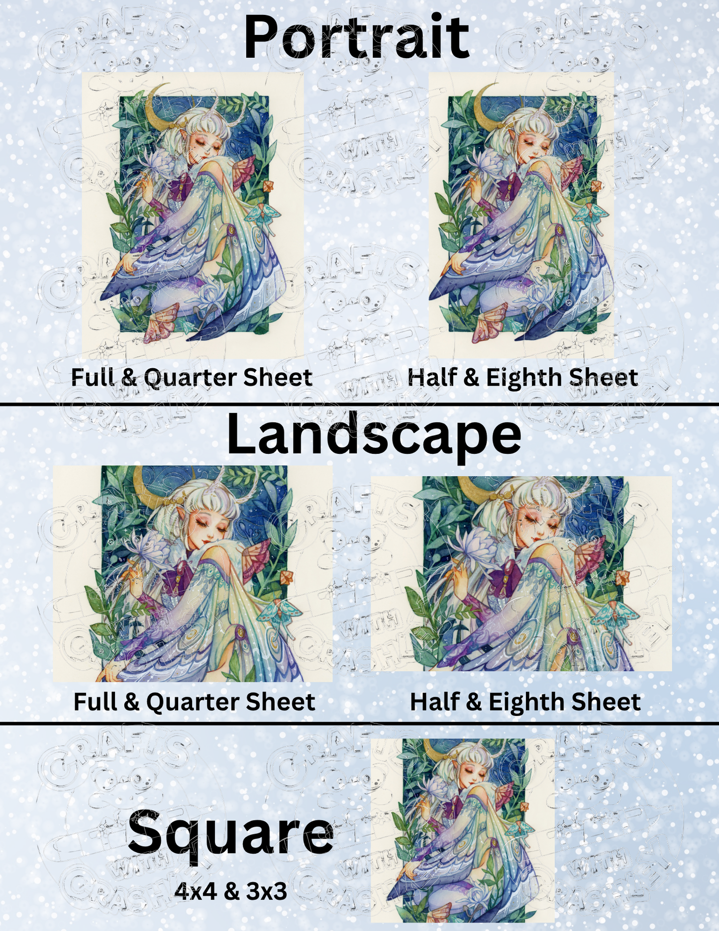 "Night Melody" by ©Margaret Morales Premium Decorative Release Papers for Diamond Painting