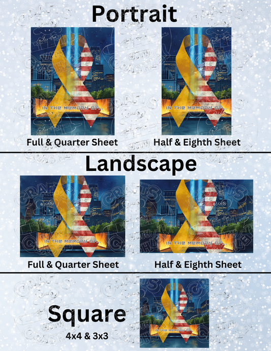 "In the Memory Of..." Premium Decorative Release Papers for Diamond Painting