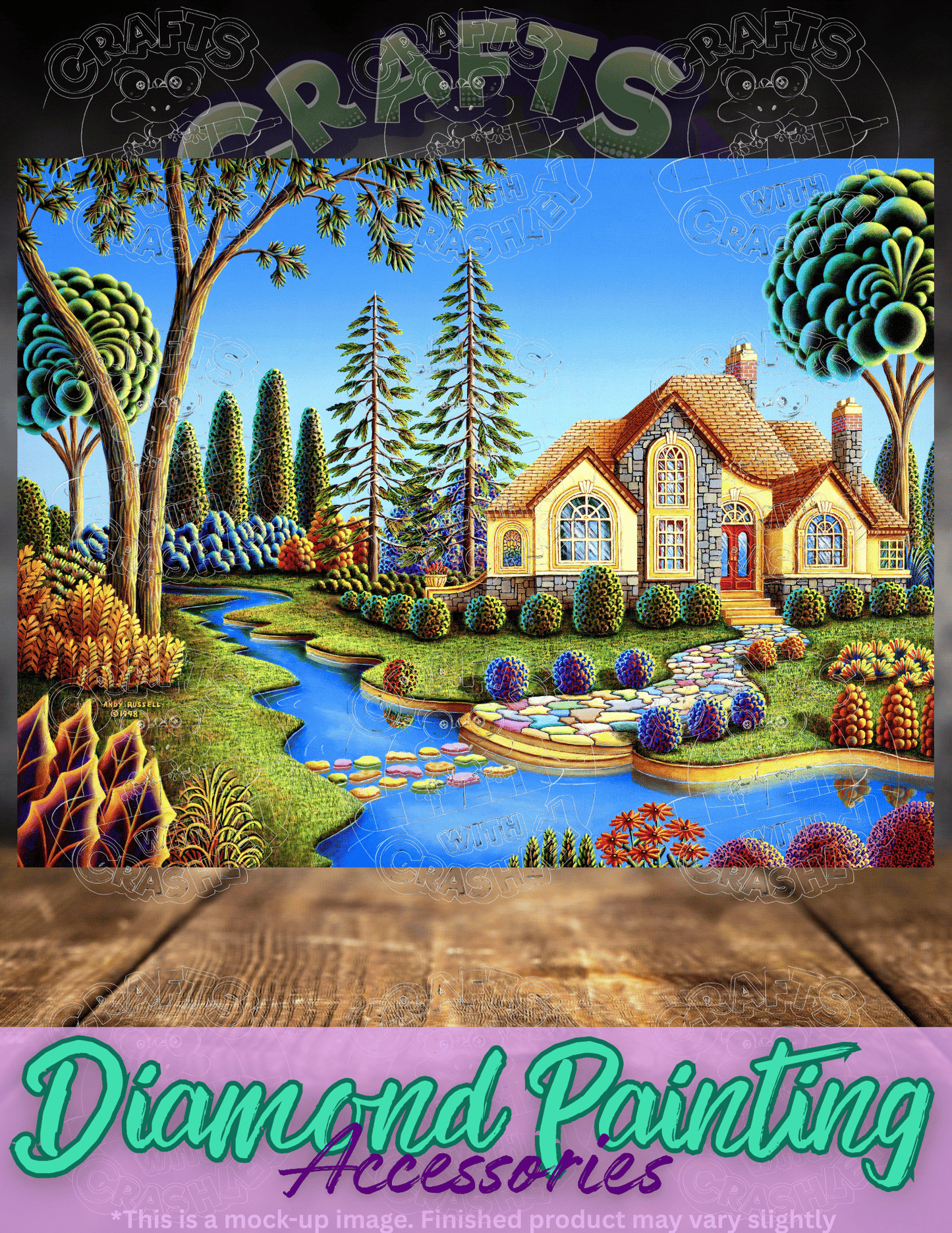 "Stepping Stone Creek" by ©Andy Russell Premium Accessories for Diamond Painting