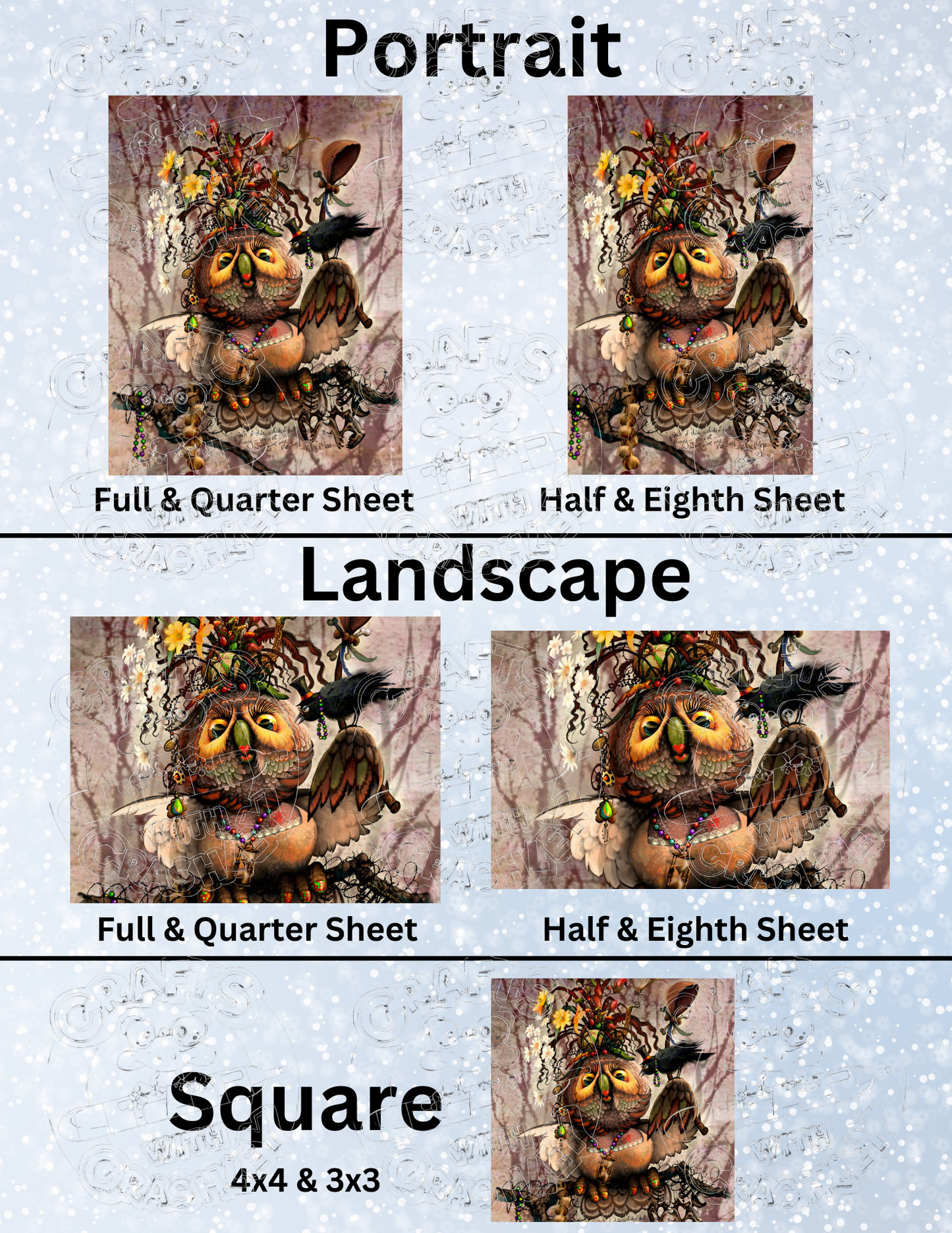 "Mae Mae" by ©Richard Lorenz Premium Decorative Release Papers for Diamond Painting