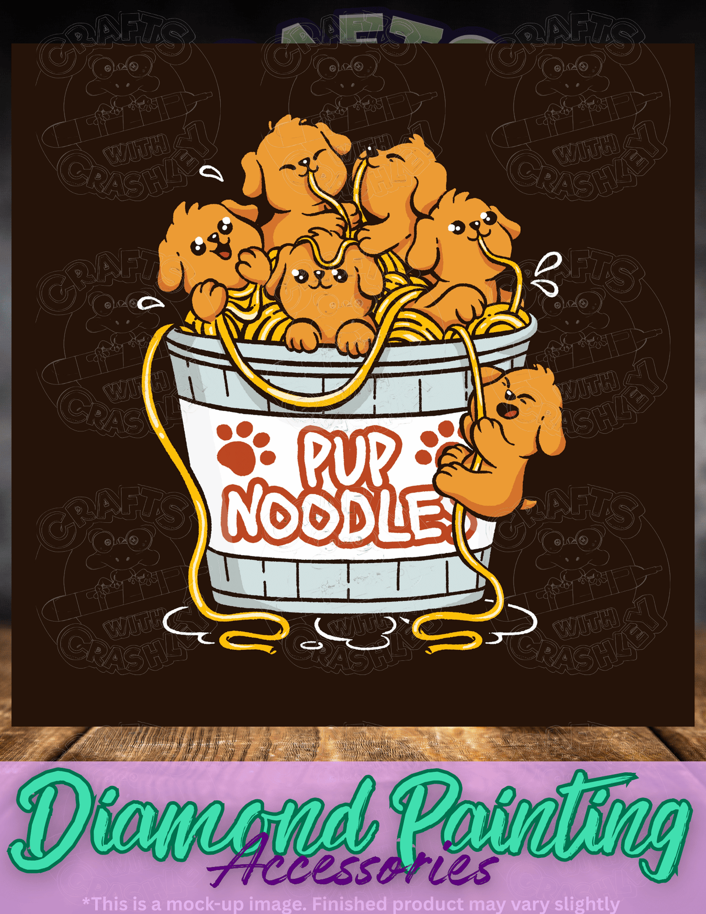 "Pup Noodles" by ©Tobe Fonseca Premium Accessories for Diamond Painting