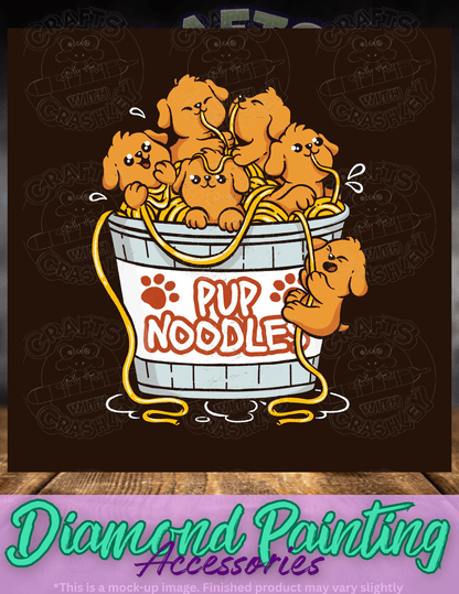 "Pup Noodles" by ©Tobe Fonseca Premium Accessories for Diamond Painting