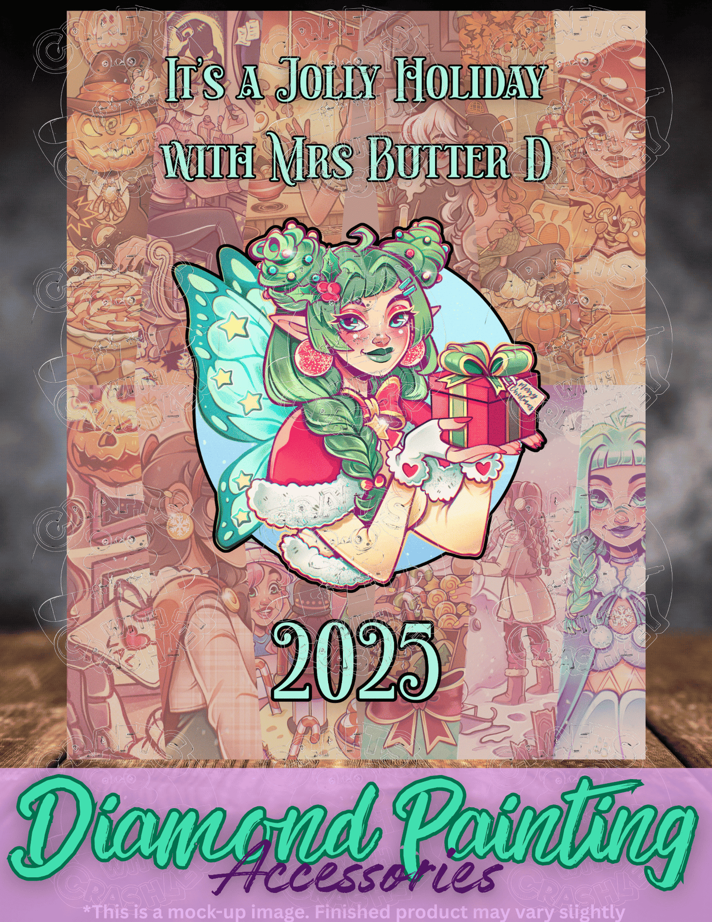 "It's a Jolly Holiday with Mrs Butter D 2025" by ©Mrs Butter D Premium Accessories for Diamond Painting