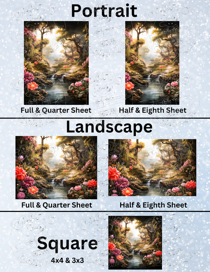 "Eden's Garden" by ©Stacy Deal Premium Decorative Release Papers for Diamond Painting