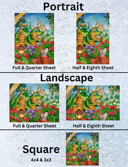 "Fairy Flowers" by ©Randal Spangler Premium Decorative Release Papers for Diamond Painting