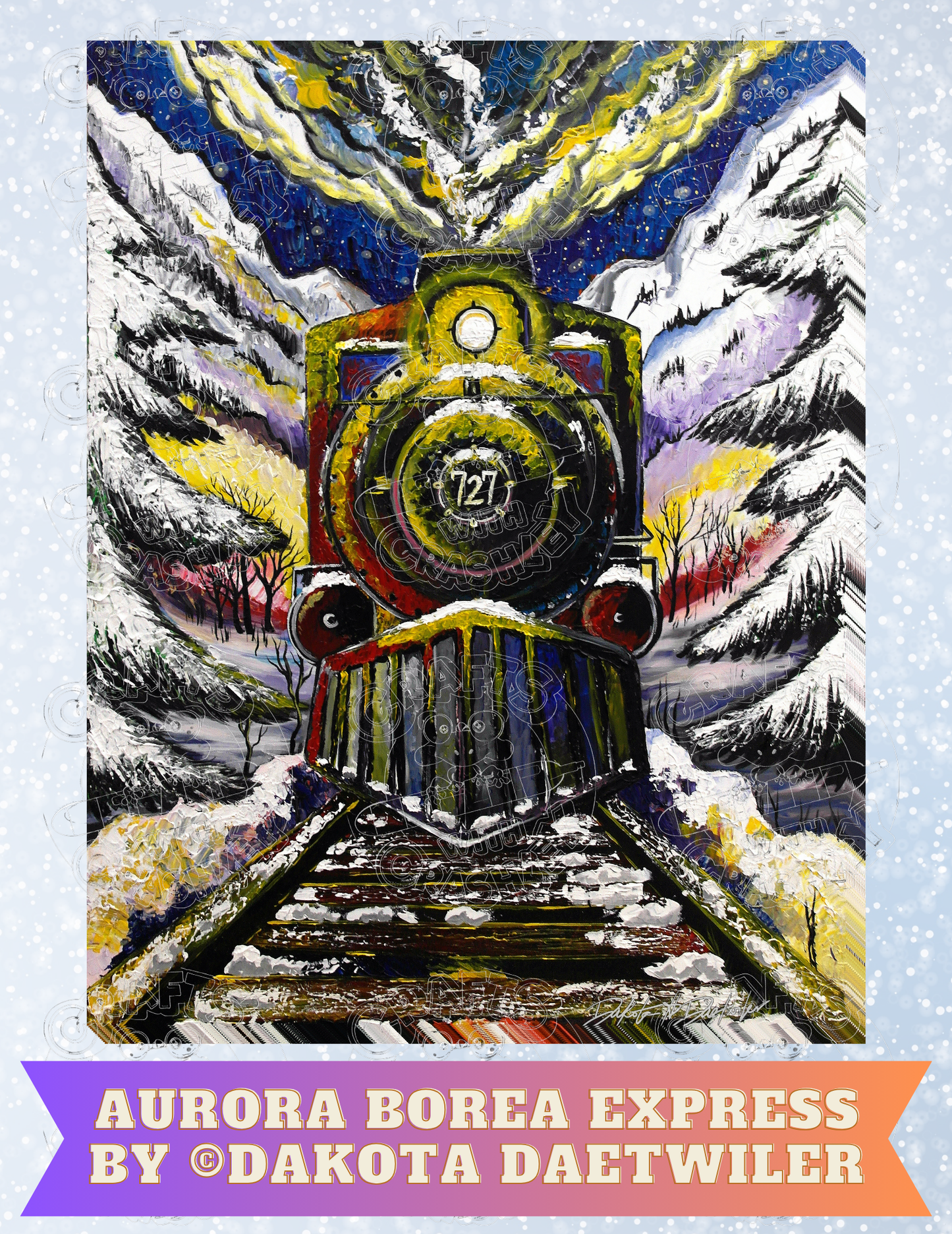 "Aurora Borea Express" by ©Dakota Daetwiler Premium Decorative Release Papers for Diamond Painting