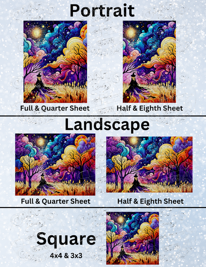 "The Witch's Way" by ©Peggy Collins Premium Decorative Release Papers for Diamond Painting