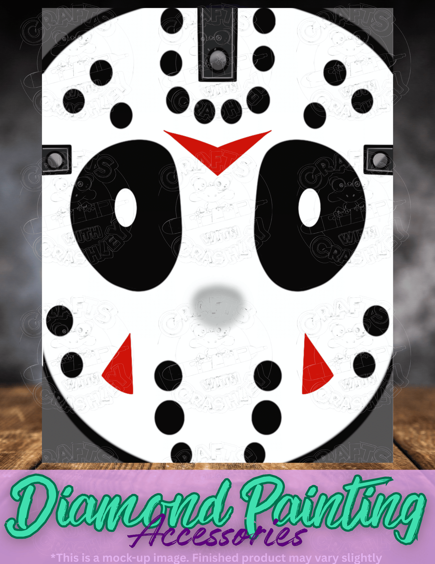 "Hockey Mask" by ©Mrs Coffee Premium Accessories for Diamond Painting