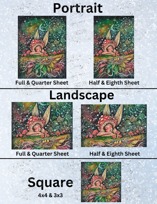 "Beautiful Little Life" by ©Kat Fedora Premium Decorative Release Papers for Diamond Painting