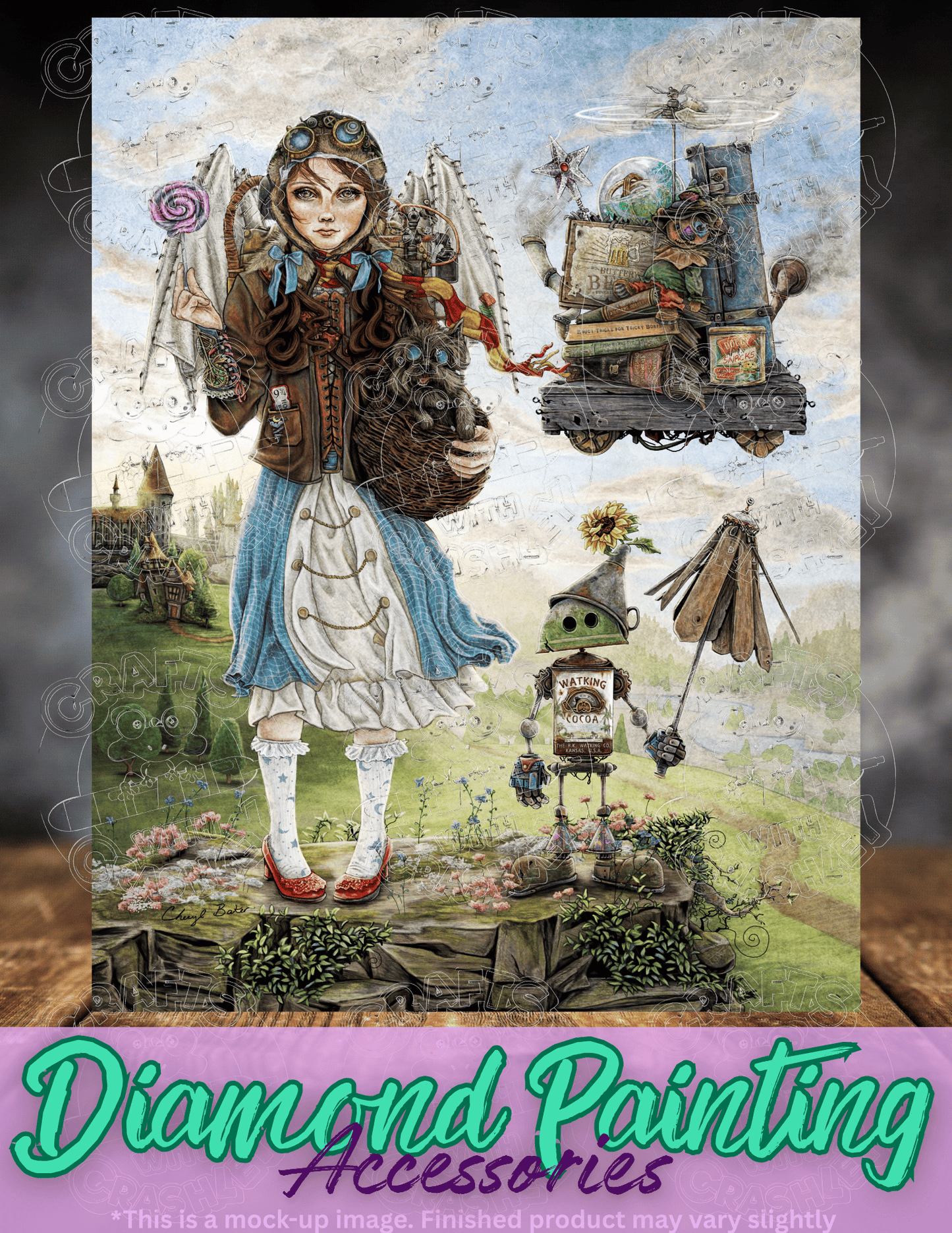 "Dorothy Goes to a Magical School" by ©Cheryl Baker Premium Accessories for Diamond Painting