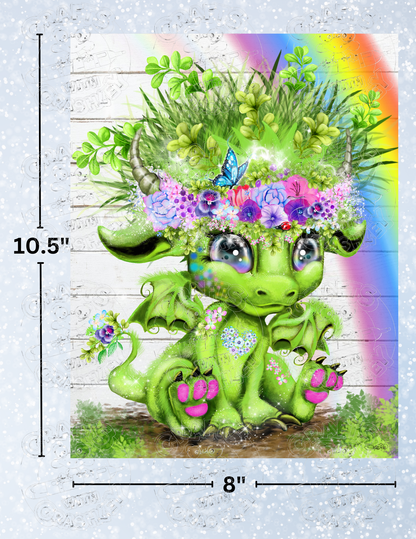 "Summer Lil Dragonz" by ©Sheena Pike Decorative Diamond Painting Release Papers