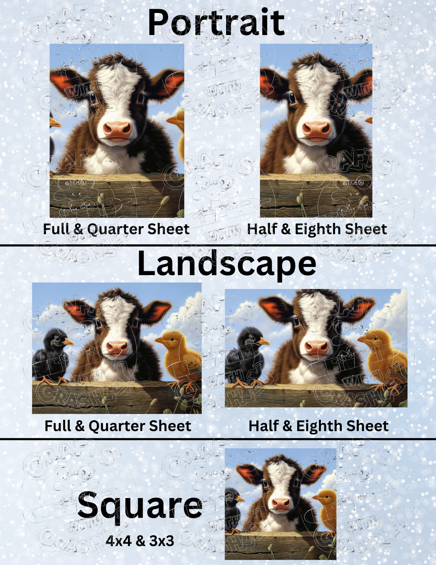 "Farm Babies" by ©Auclair Studio Premium Decorative Release Papers for Diamond Painting