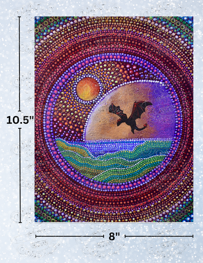 "Rainbow Flight" by ©Deborah Malcolm Decorative Diamond Painting Release Papers
