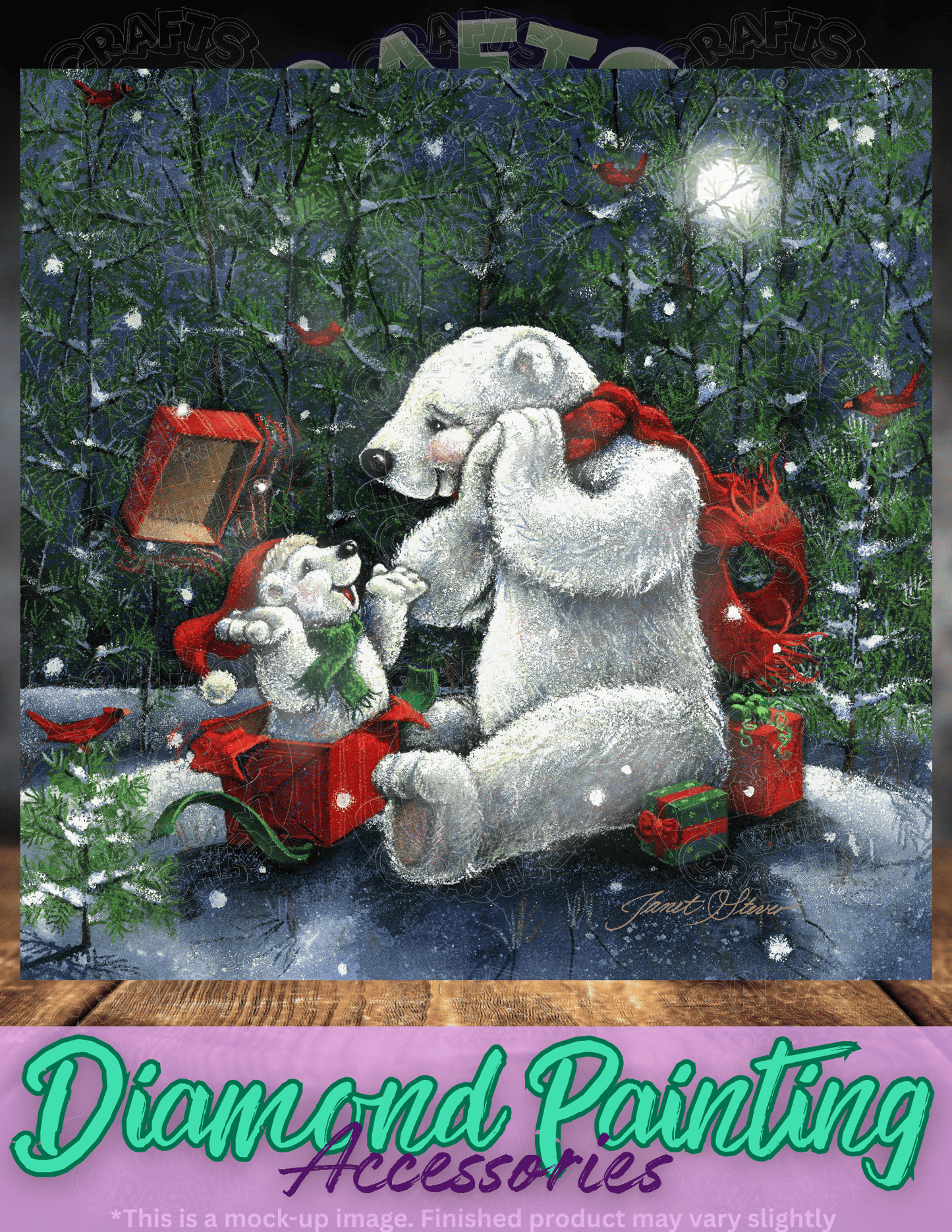 "Surprise!" by ©Janet Stever Premium Accessories for Diamond Painting