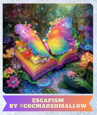 "Escapism" by ©Cocomarshmallow Premium Decorative Release Papers for Diamond Painting