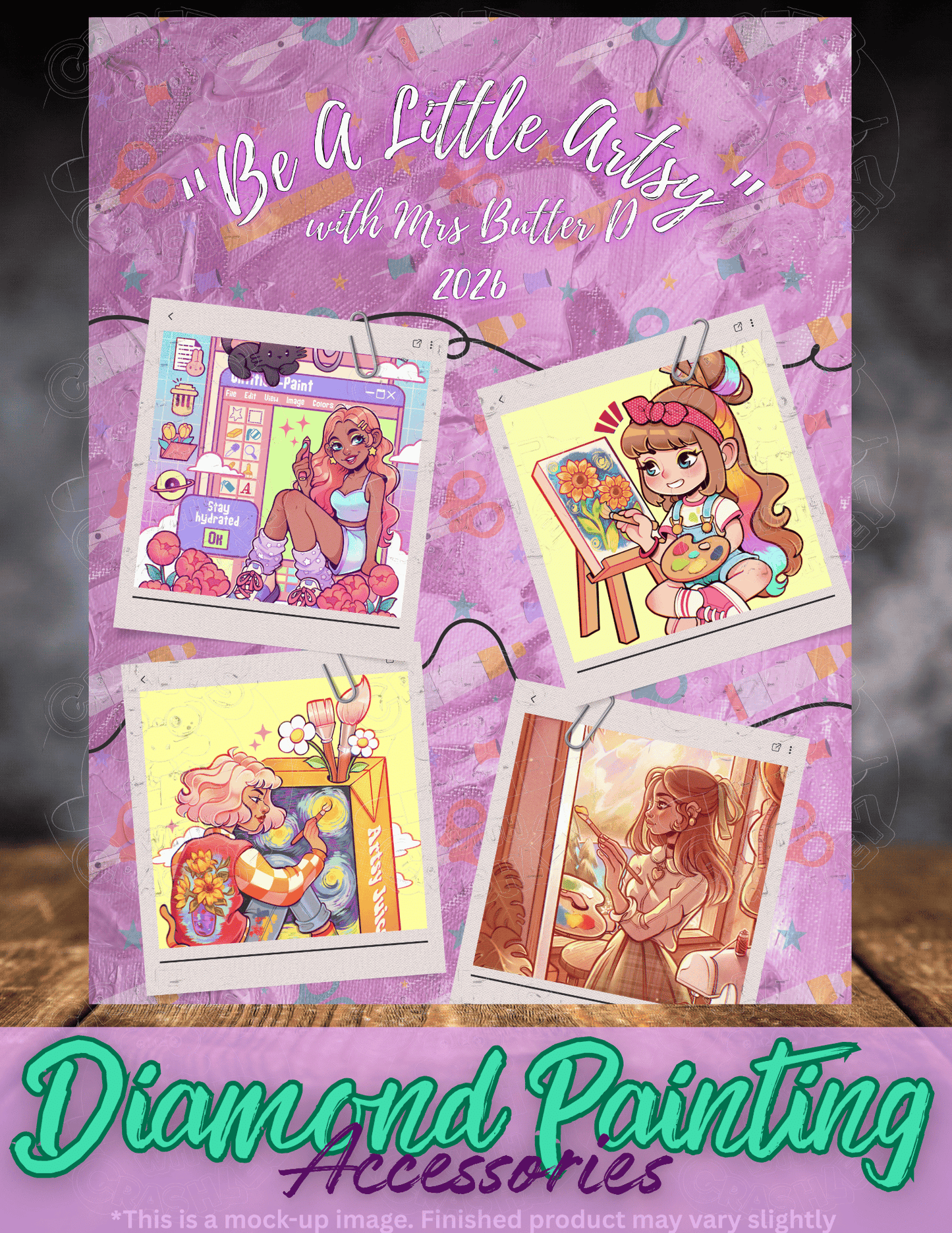 "Be a Little Artsy with Mrs Butter D 2026" by ©Mrs Butter D Premium Accessories for Diamond Painting