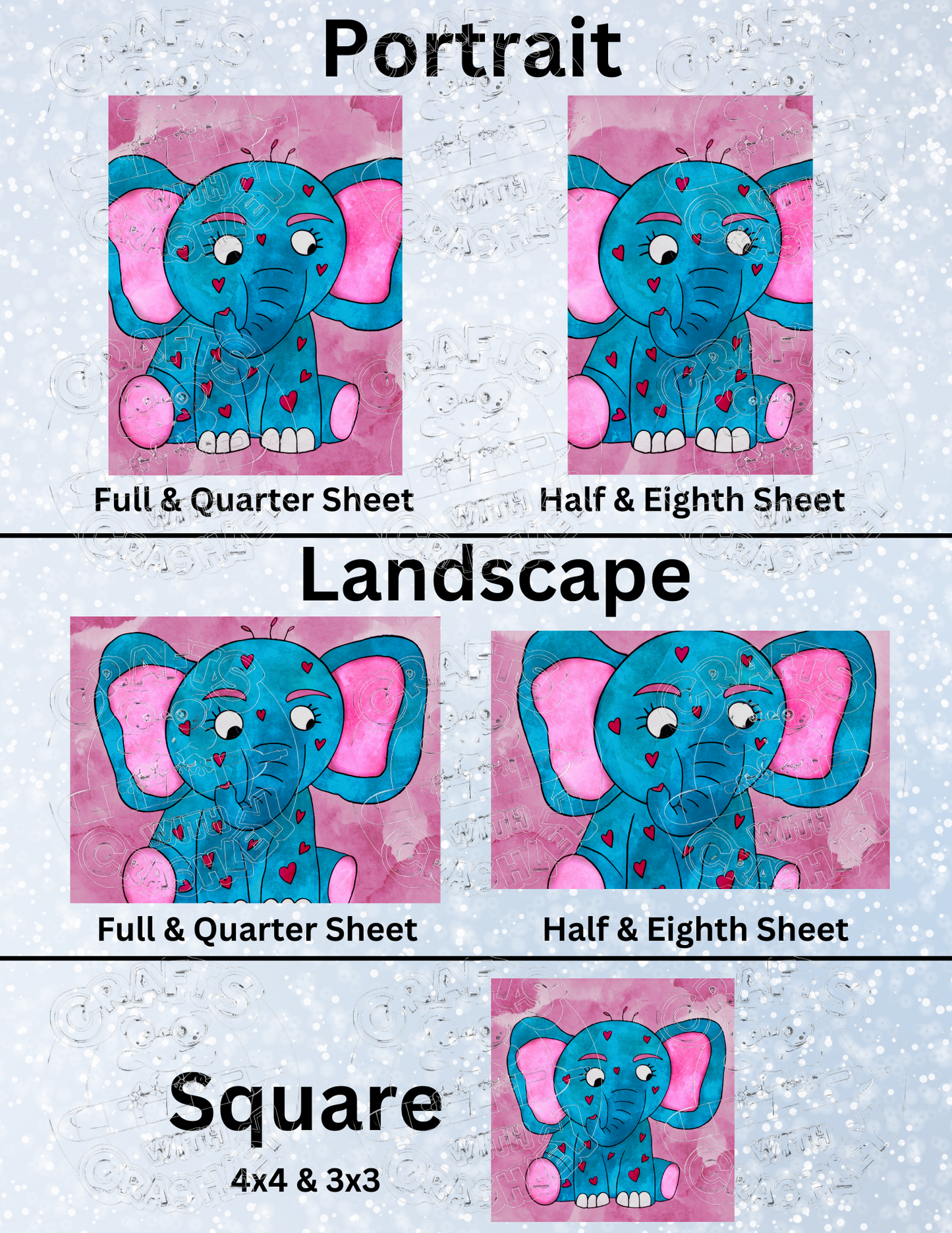 "Ellie" by ©Cheryl Carpenter Premium Decorative Release Papers for Diamond Painting