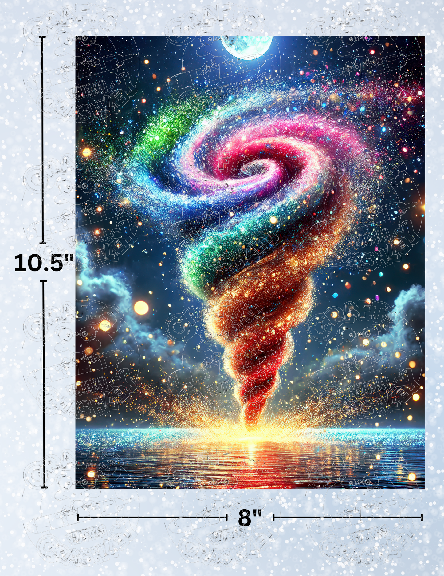 "Glitter Storm" by ©Cocomarshmallow Premium Decorative Release Papers for Diamond Painting