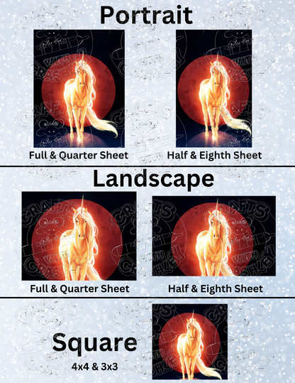 "The Last Unicorn" by ©JoJoes Art Premium Decorative Release Papers for Diamond Painting