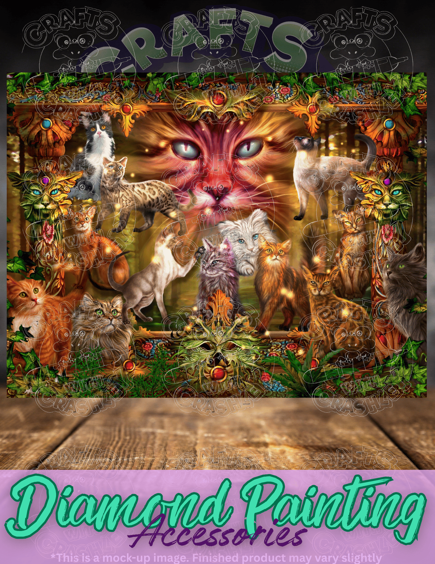 "Forest Cats" by ©Ciro Marchetti Premium Accessories for Diamond Painting