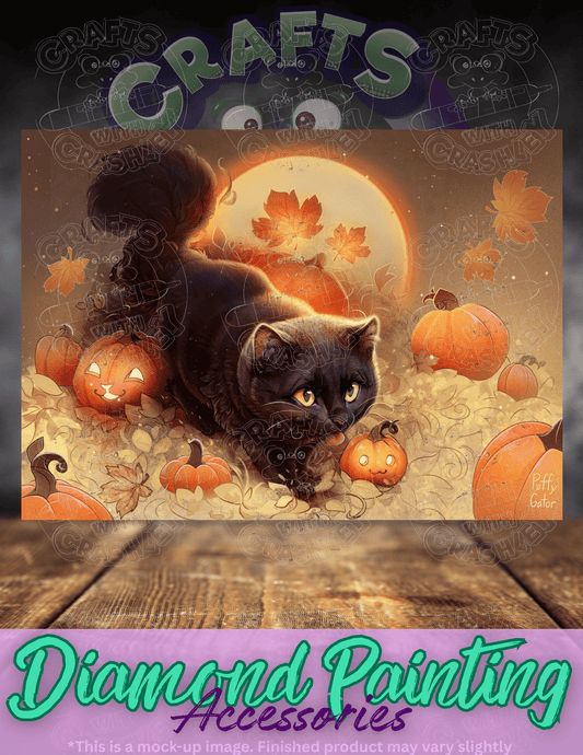 "Halloween Cat" by ©Puffygator Premium Accessories for Diamond Painting