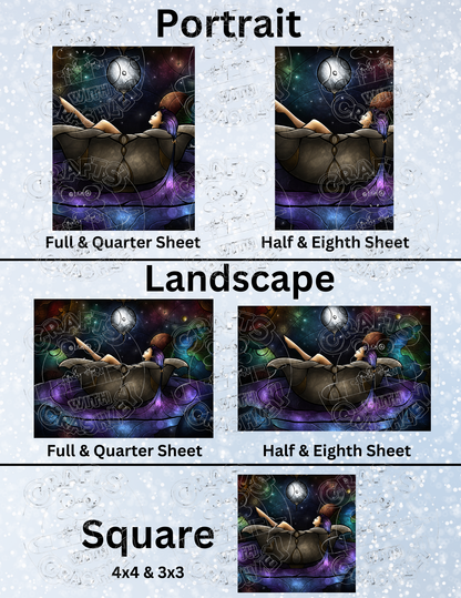 "Worlds Away" by ©Mandie Manzano Premium Decorative Release Papers for Diamond Painting