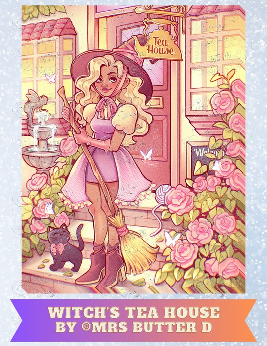 "Witch's Tea House" by ©Mrs Butter D Premium Decorative Release Papers for Diamond Painting