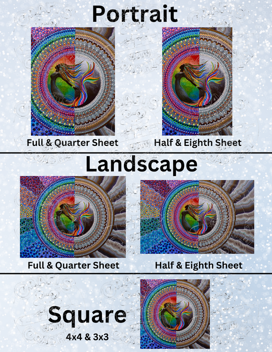 "Sirene" by ©Deborah Malcolm Premium Decorative Release Papers for Diamond Painting