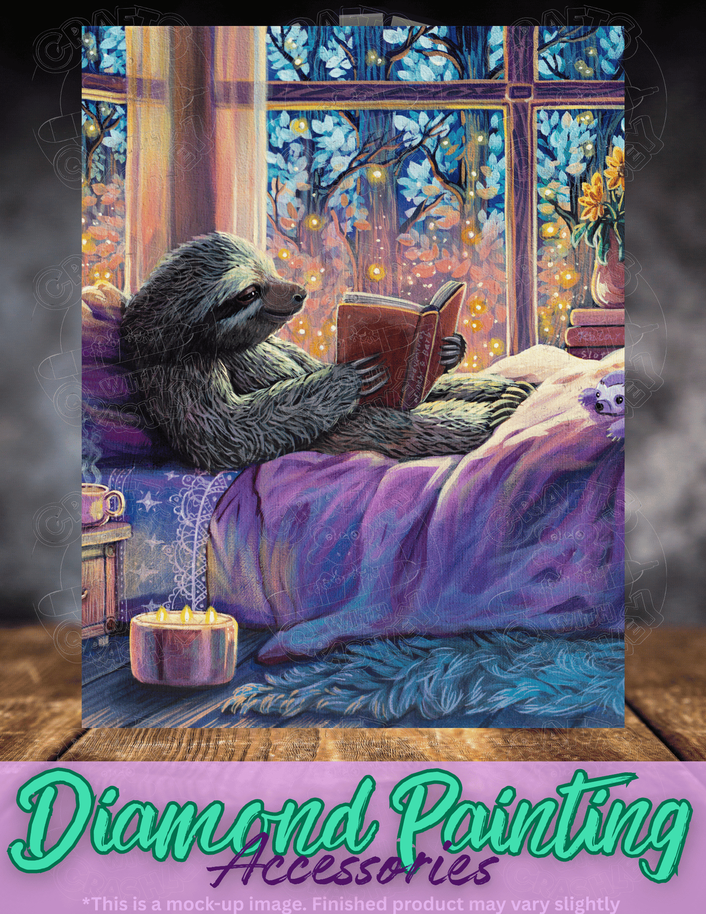 "Debi's Sloth" by ©Dakota Daetwiler Premium Accessories for Diamond Painting